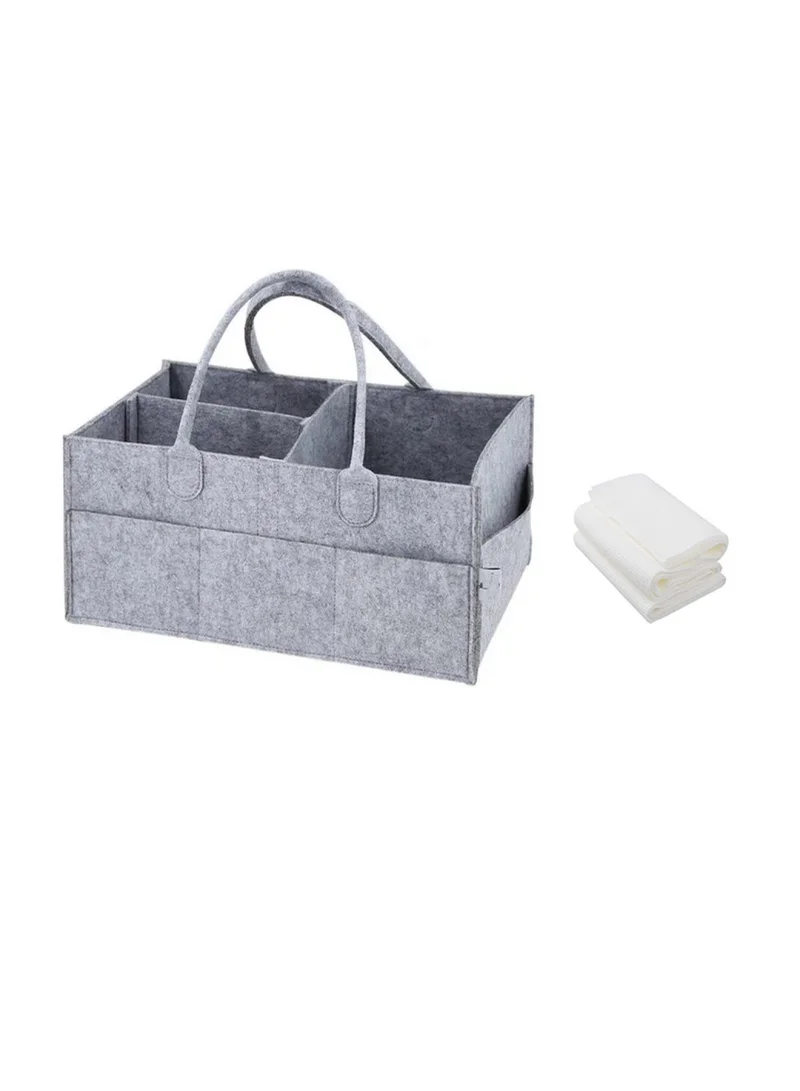 ستار بيبيز Combo Caddy Diaper Bag Organizer With Disposable Towel Pack Of 3    Grey